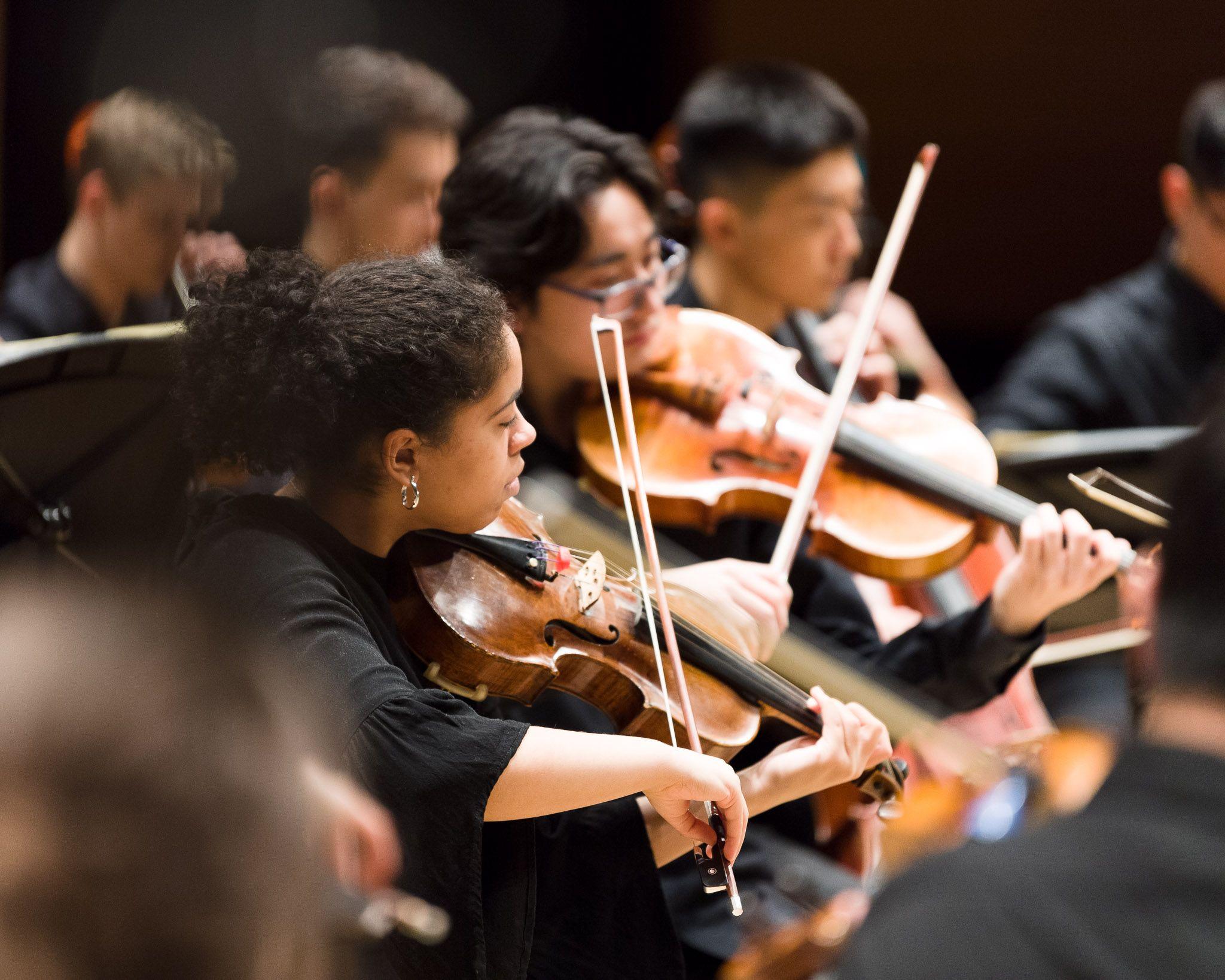 Taylor Academy students in performance