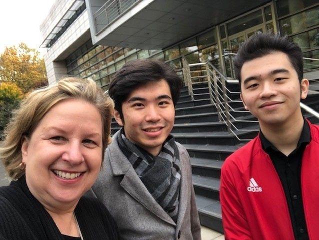 Janet Lopinski, Tony Yike Yang and JJ Jun Li Bui