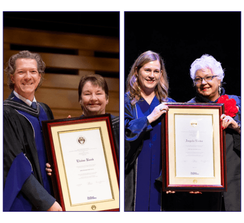 People receiving awards