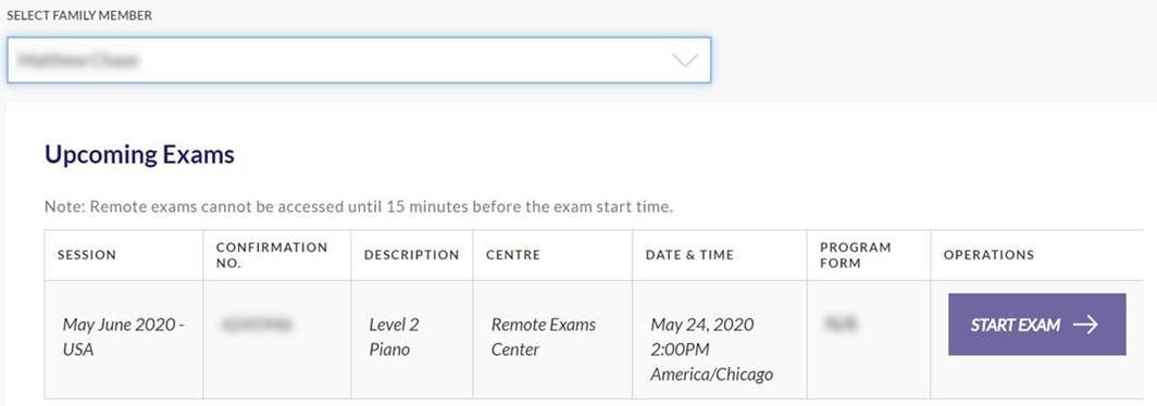 Zoom Exam Meeting Room