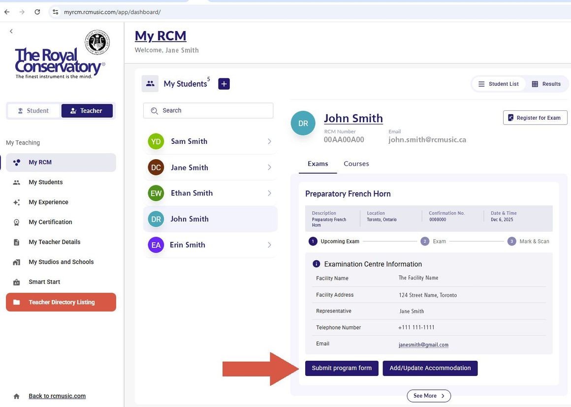 MyRCM Dashboard