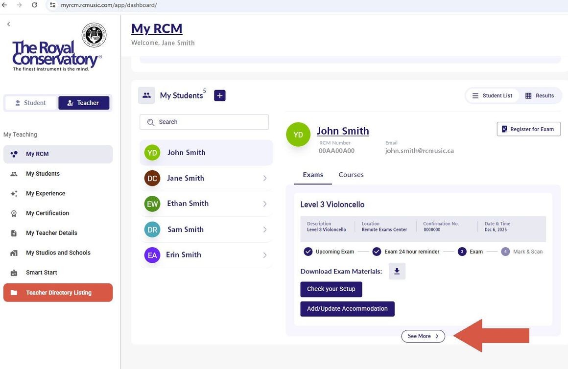 MyRCM Dashboard