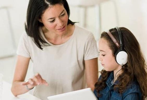 music teacher guiding student