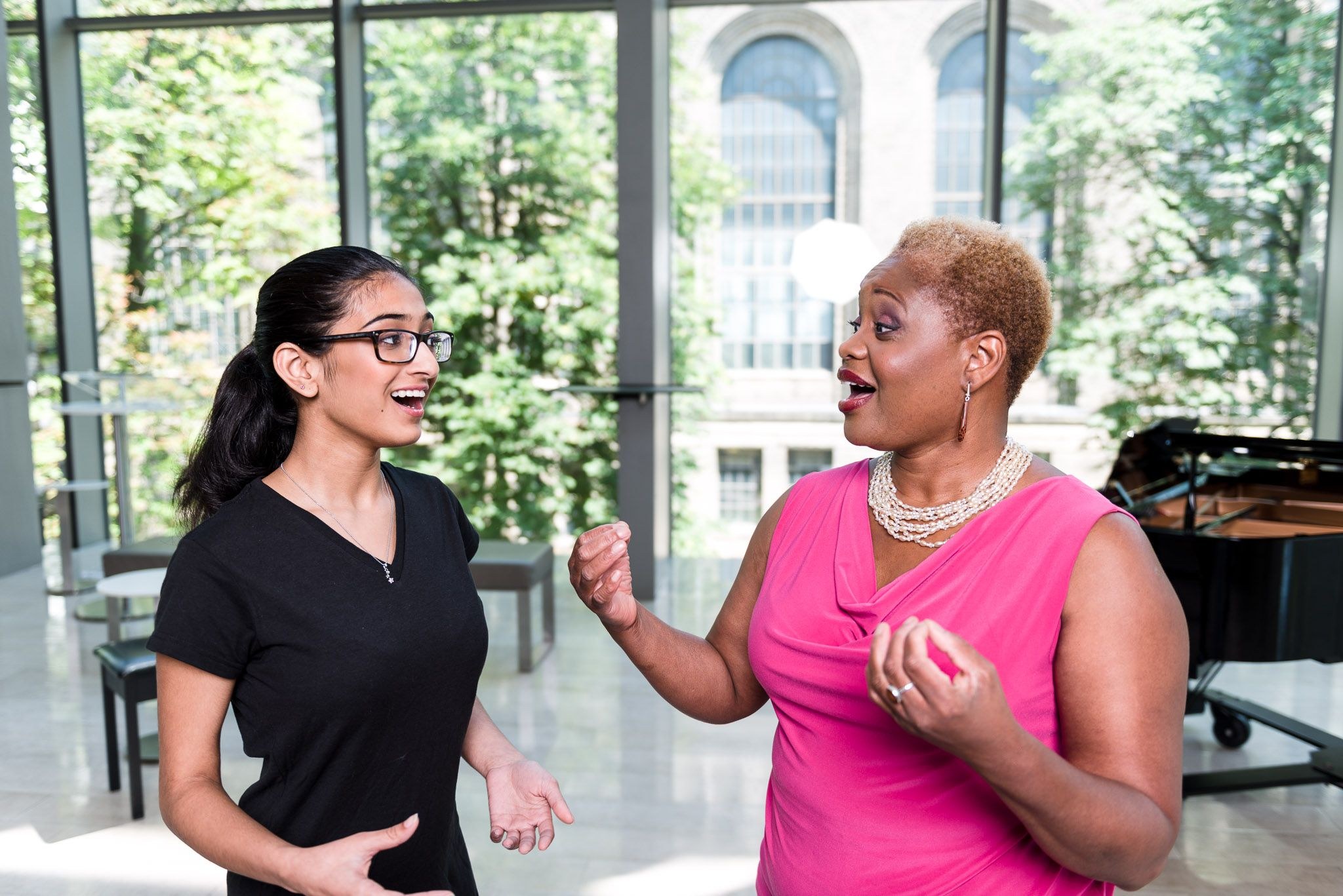 teacher conversation with student